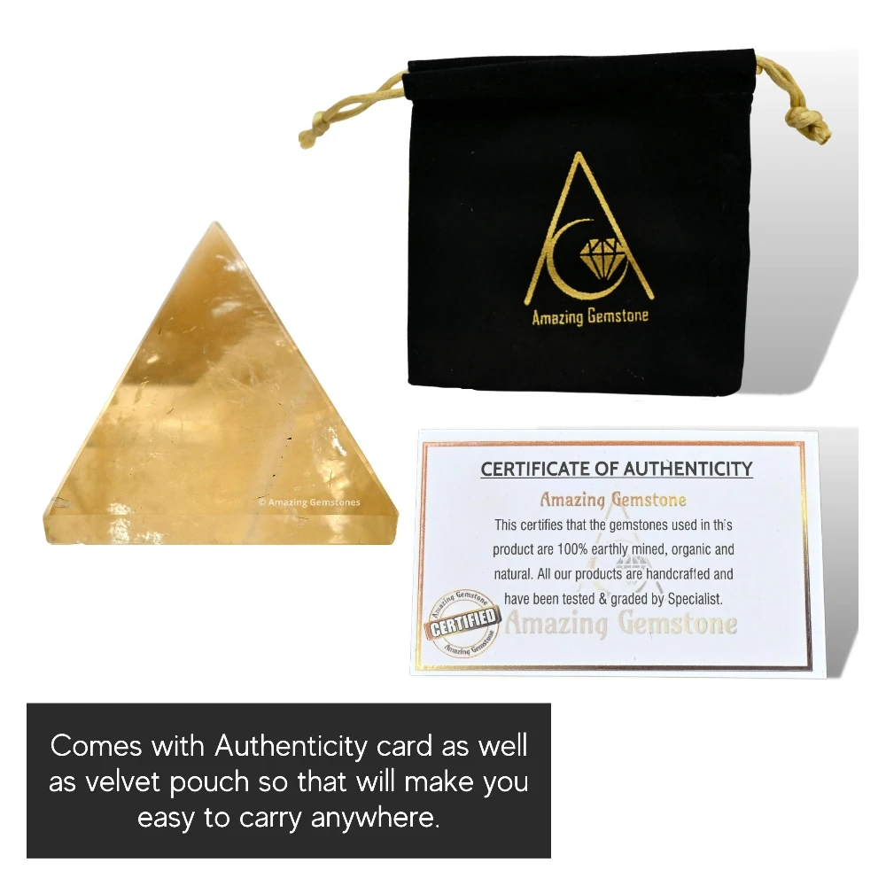 Citrine Pyramid (1 Inch)