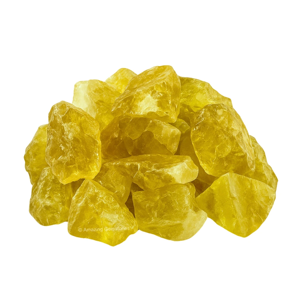 Lemon Quartz Raw Crystals (1 LB)