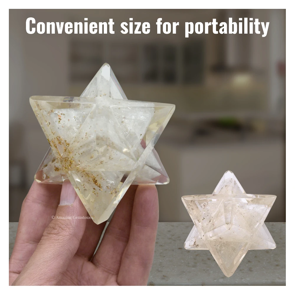 Selenite  Orgone Merkaba