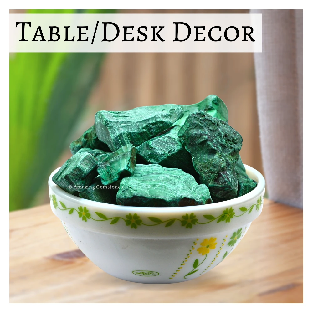 Malachite Raw Crystals (5 Pieces)