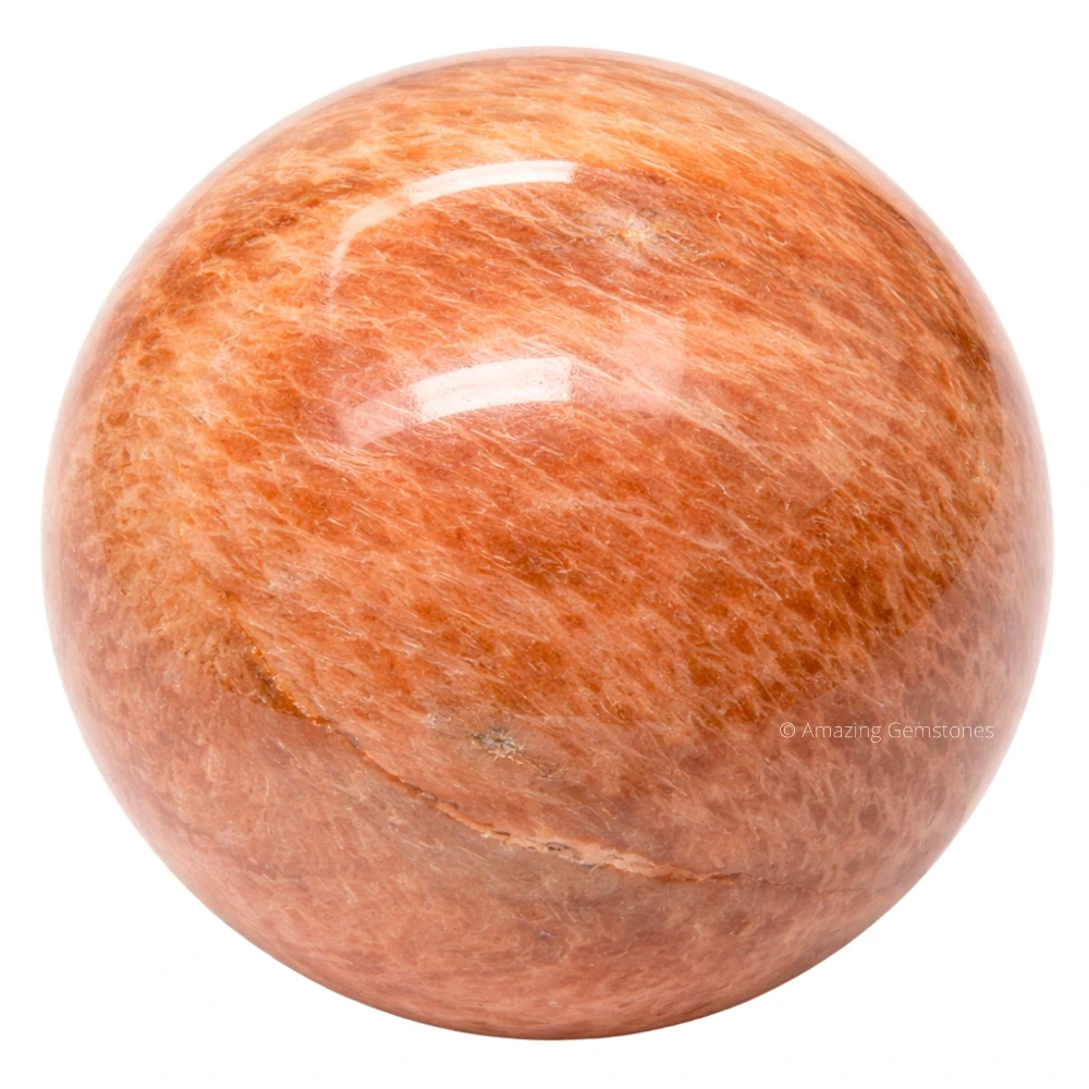 Peach Moonstone Sphere (1.5 Inch)