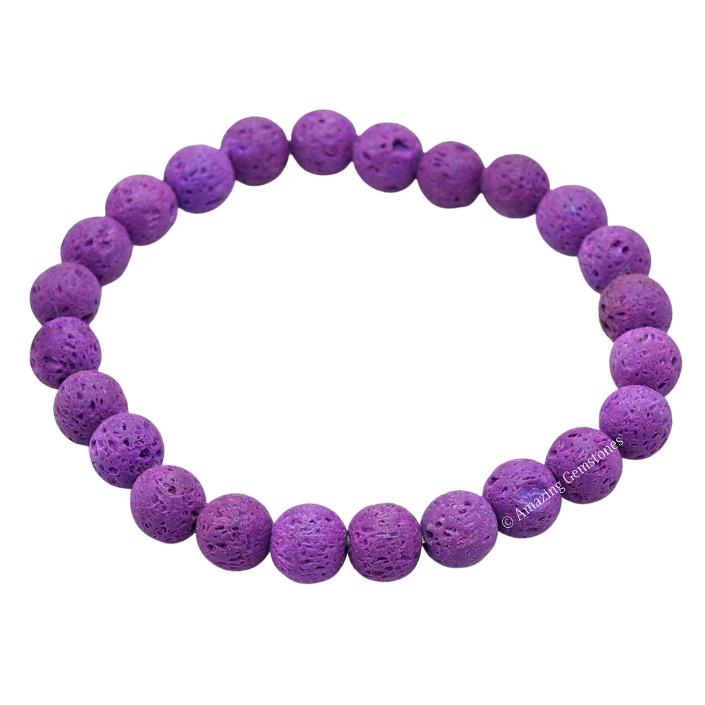 Purple Lava Bracelet (Strechable)