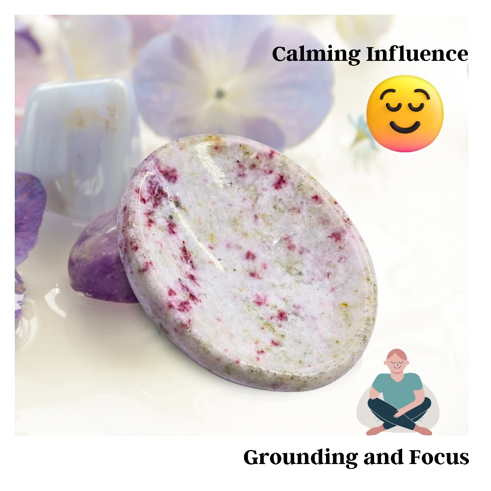 Cinnabarite Worry Stone