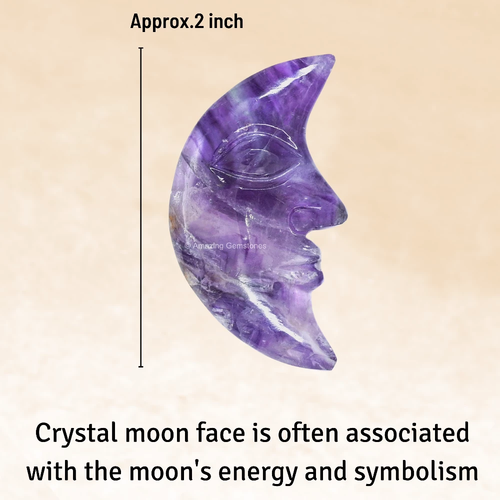 Amethyst Crescent Moon