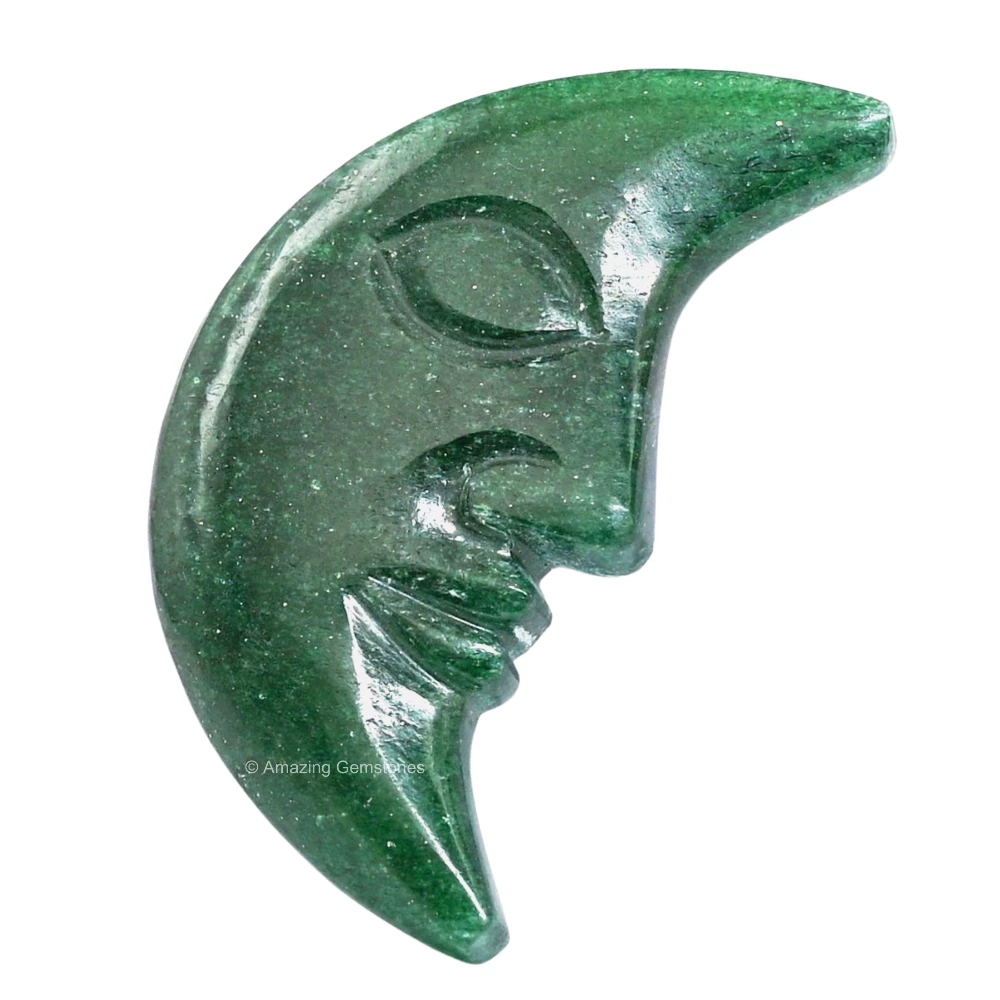 Green Aventurine Crescent Moon