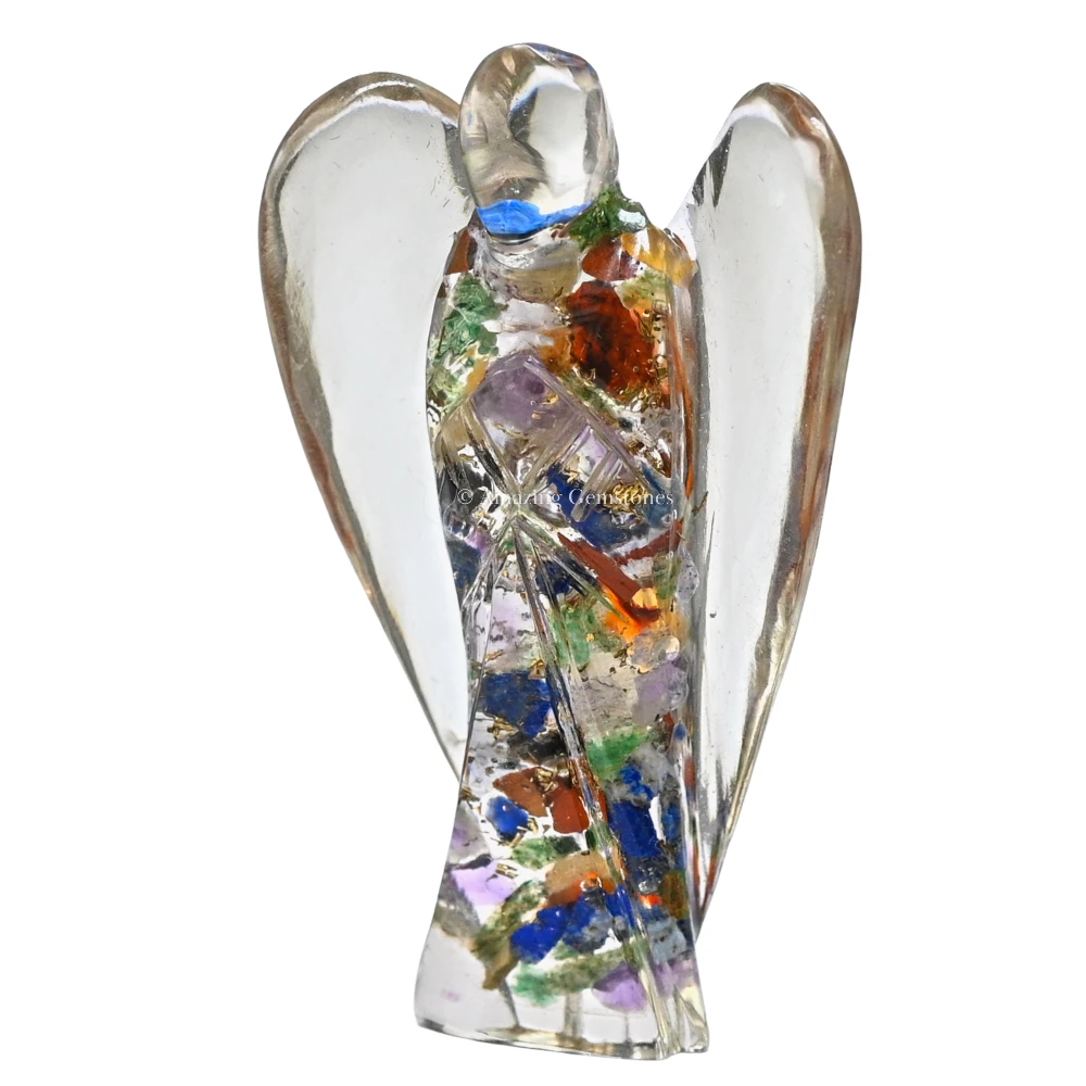 Mix Chakra Orgone Angel Figurine (2 Inch)