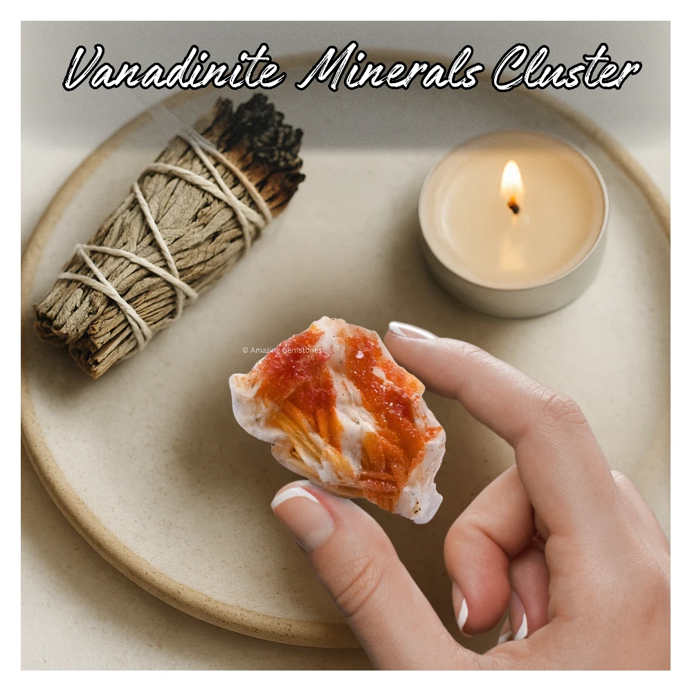 Vanadinite Crystal Mineral Specimen (Small)