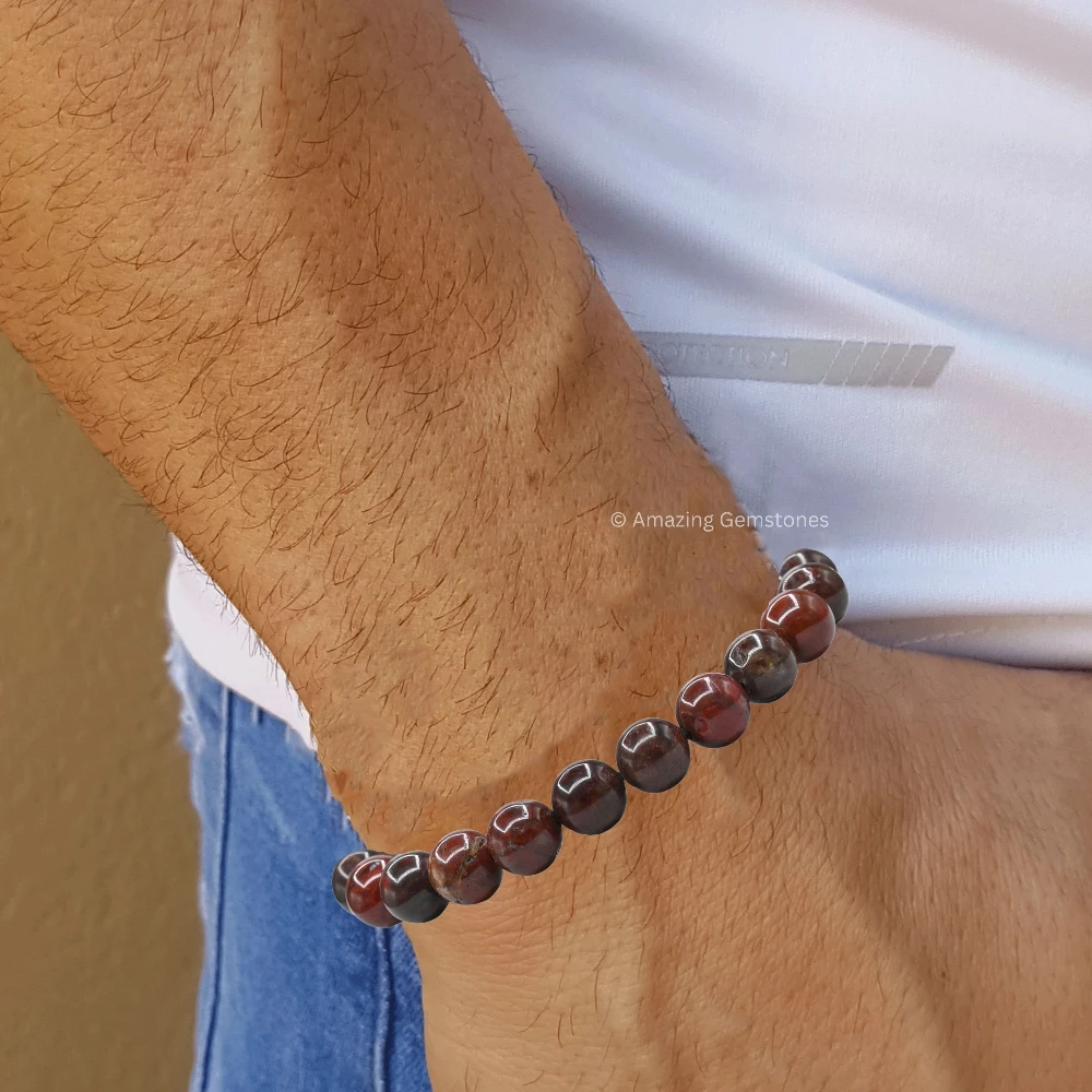 Poppy Jasper Bracelet (Adjustable)