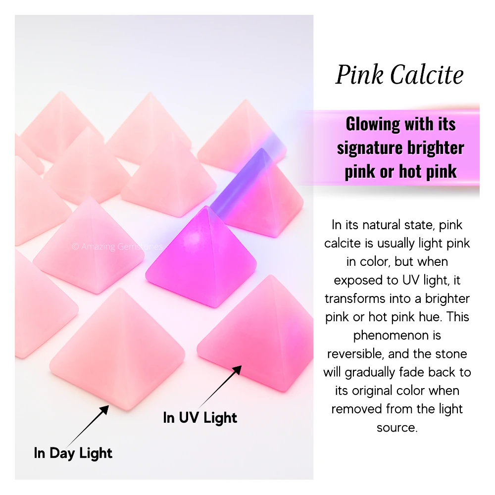 Pink Calcite Pyramid (2 Inch)