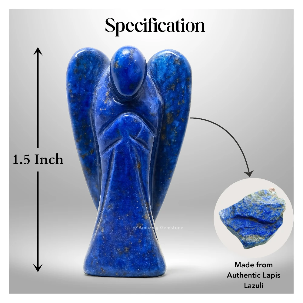 Lapis Lazuli Angel Figurine (1.5 Inch)