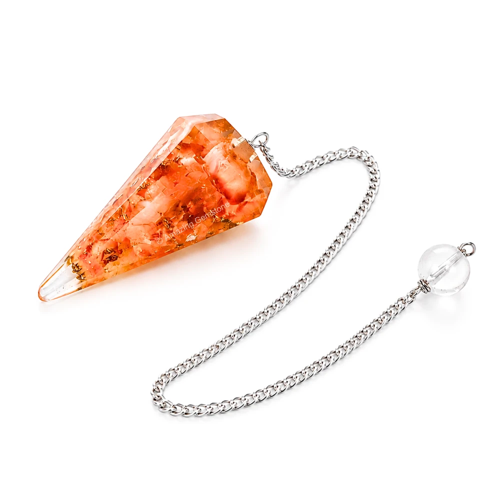 Carnelian Orgone Pendulum