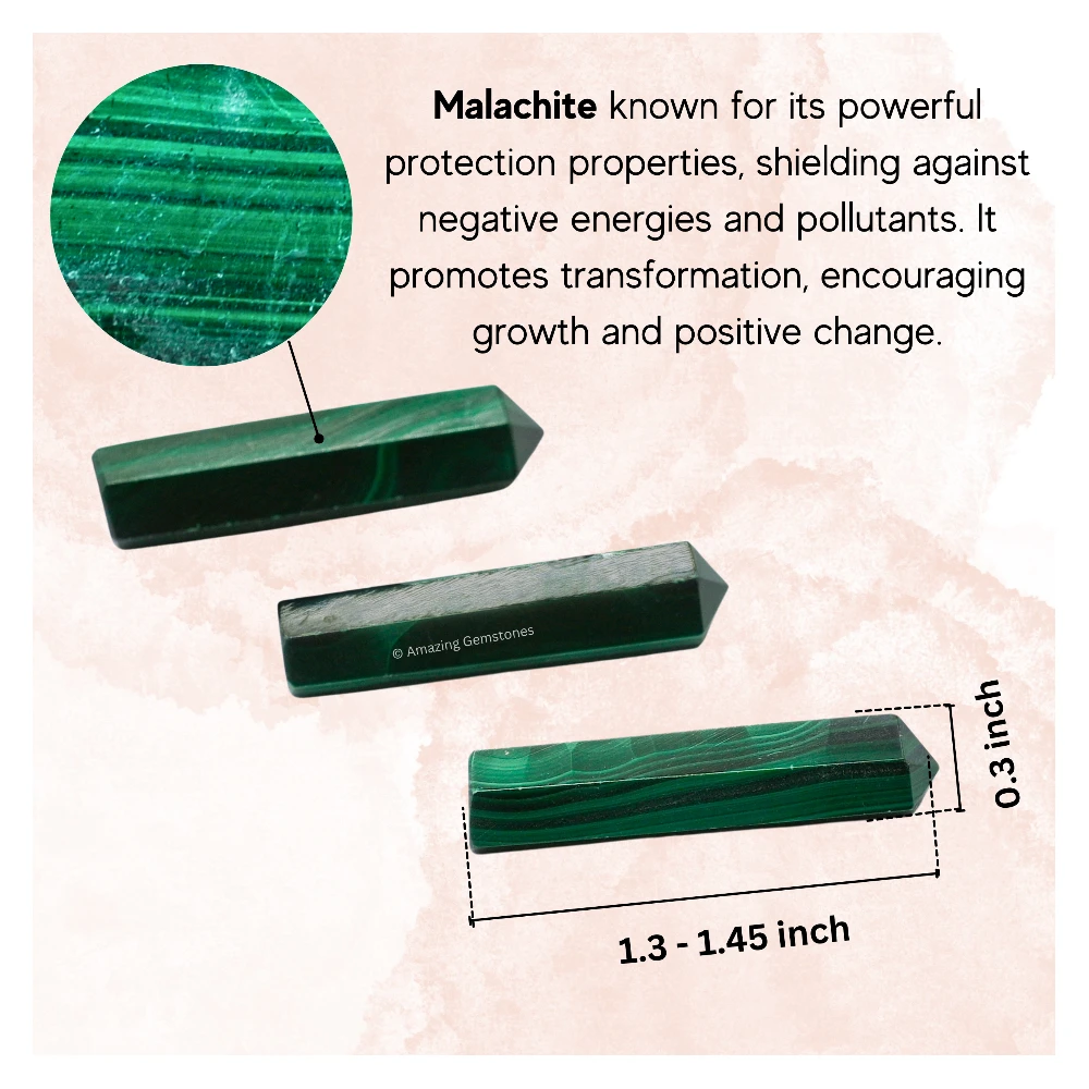 Malachite Pencil Points (Set of 50)