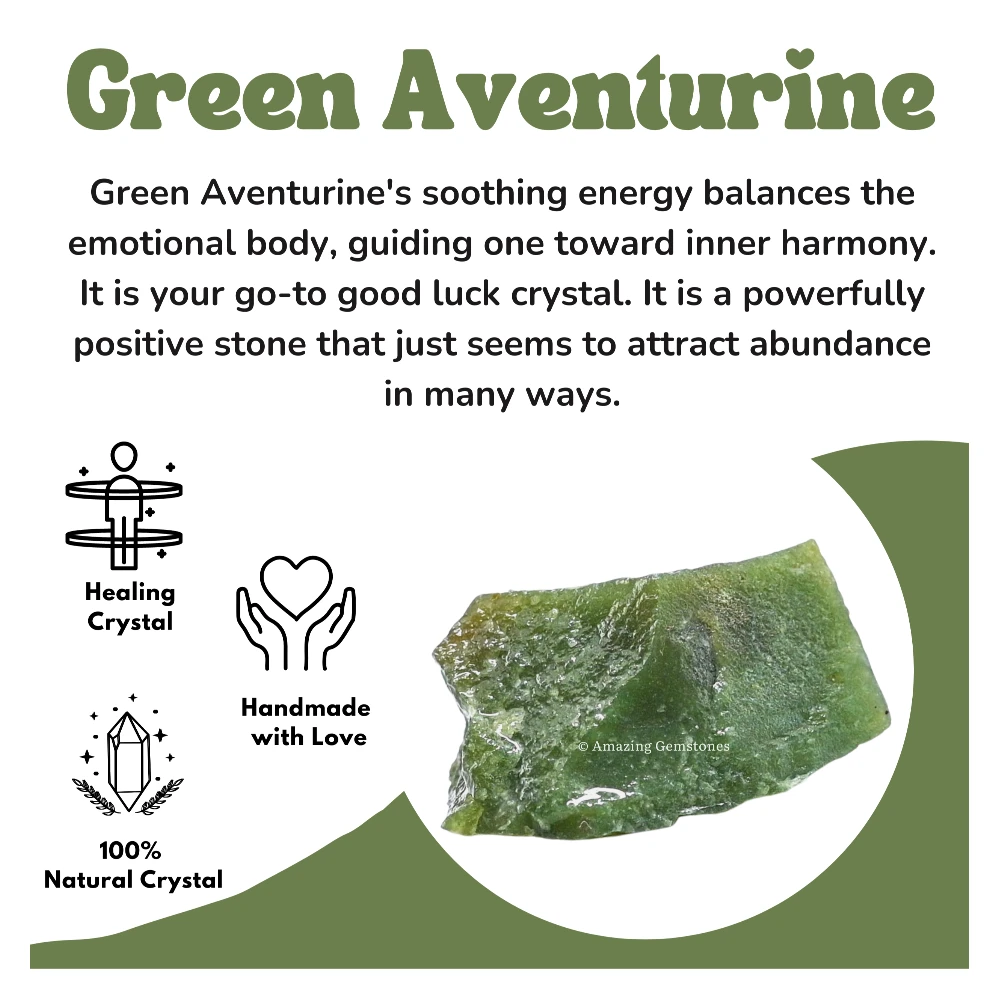 Dark Green Aventurine Raw Crystals (1 LB)