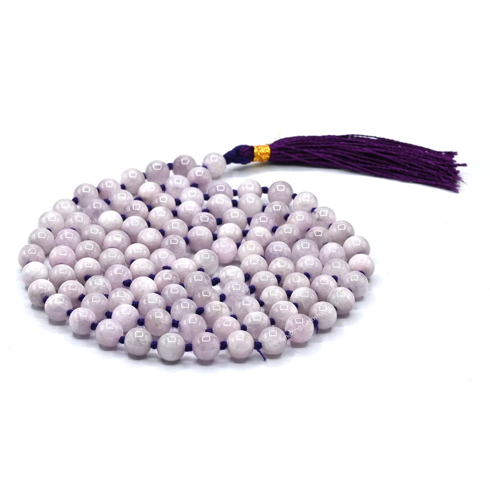 Kunzite Mala (Hand Knotted)