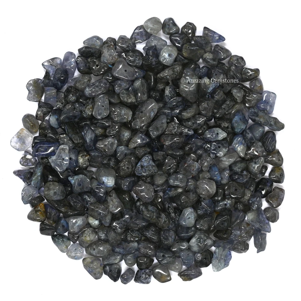 Iolite Chips - Pre Drilled