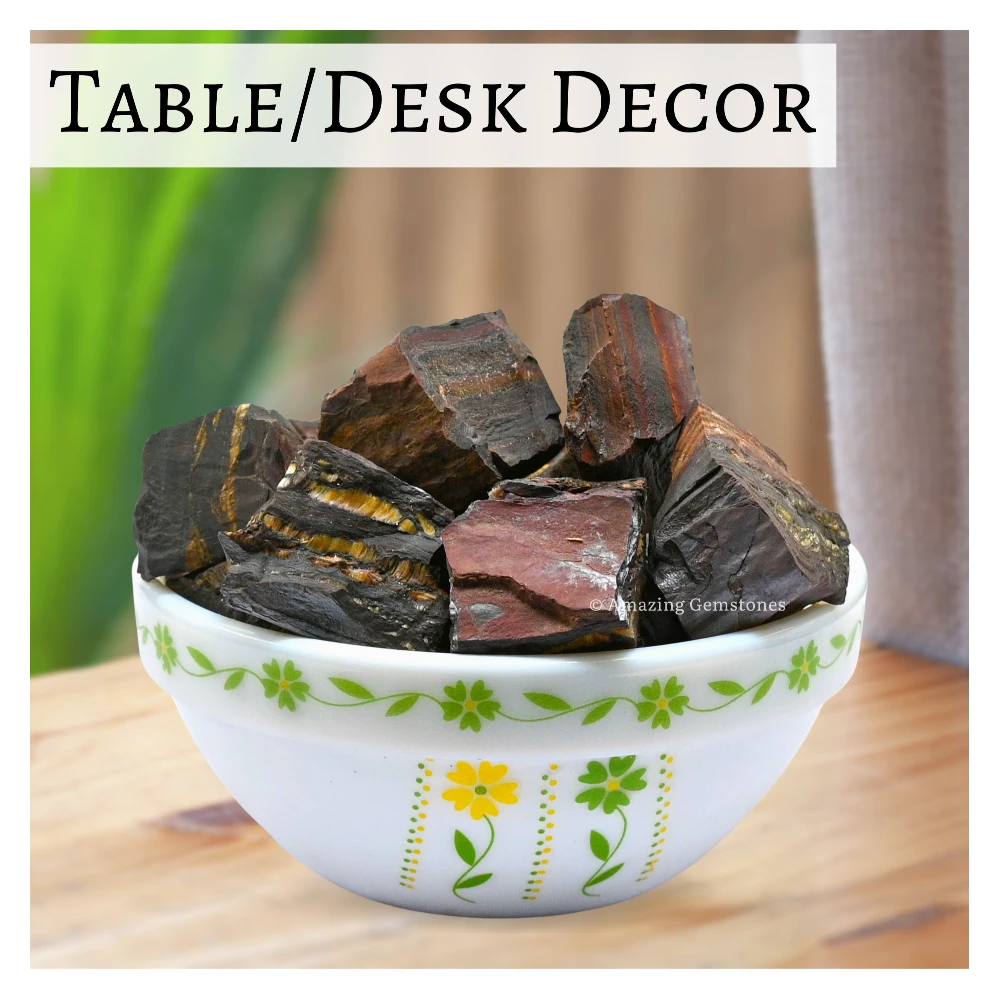 Iron Tiger Eye Raw Crystals (2 Pieces)