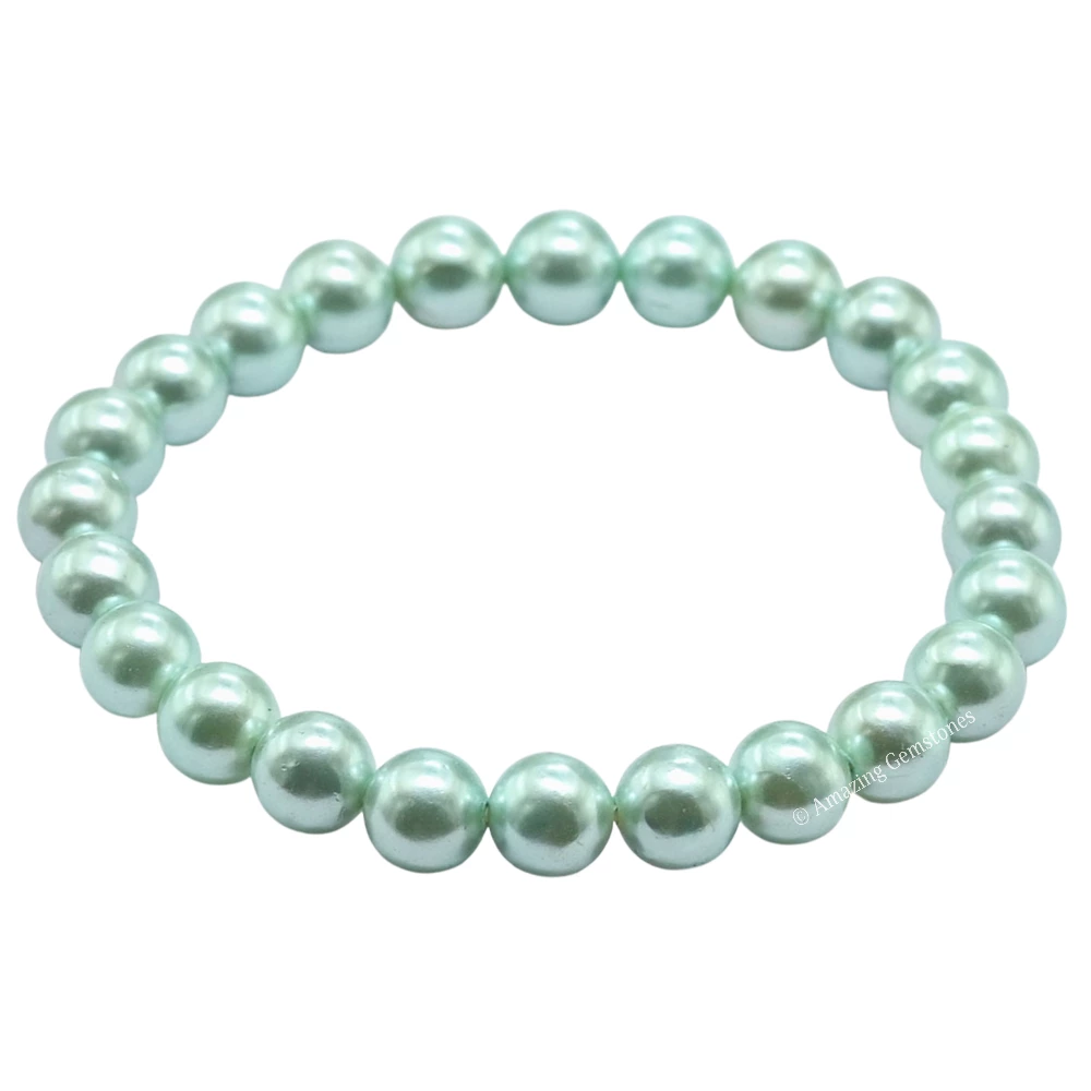 Pistachio Pearl Bracelet (Strechable)