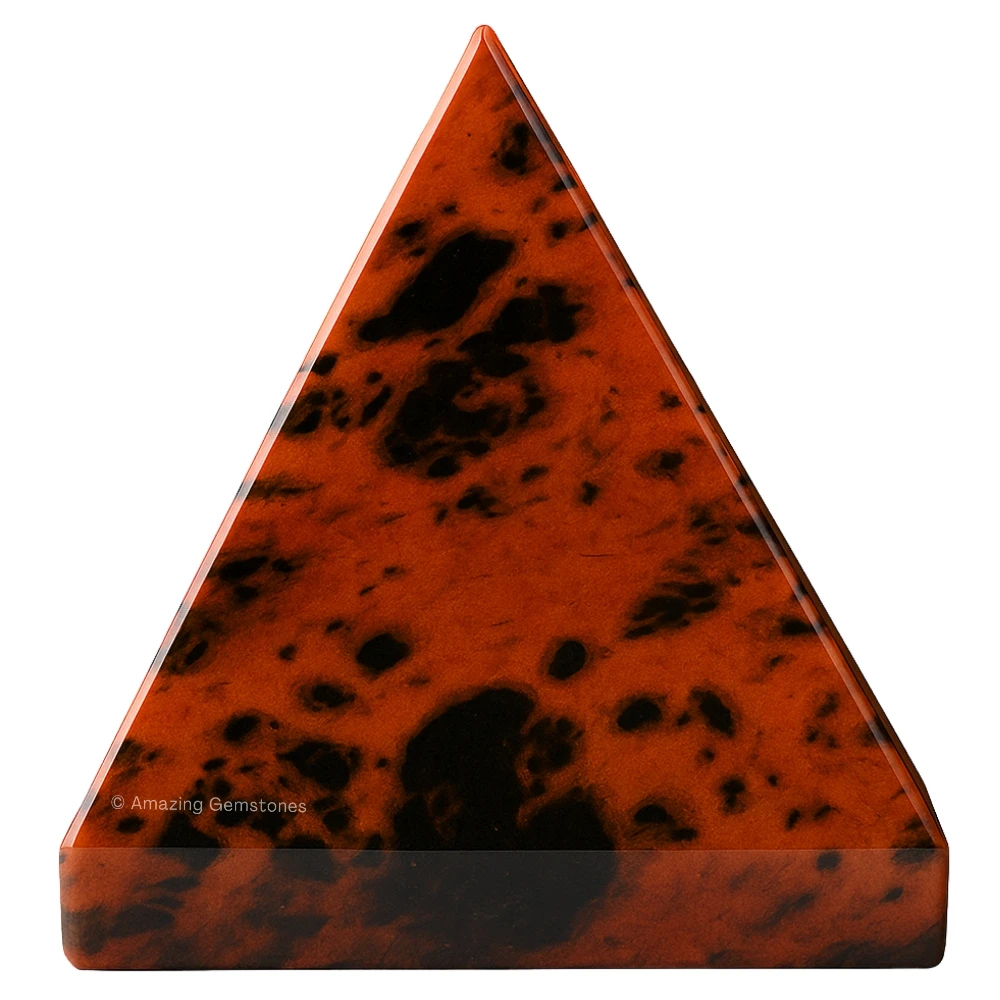 Mahogany Obsidian Pyramid (1.5 Inch)