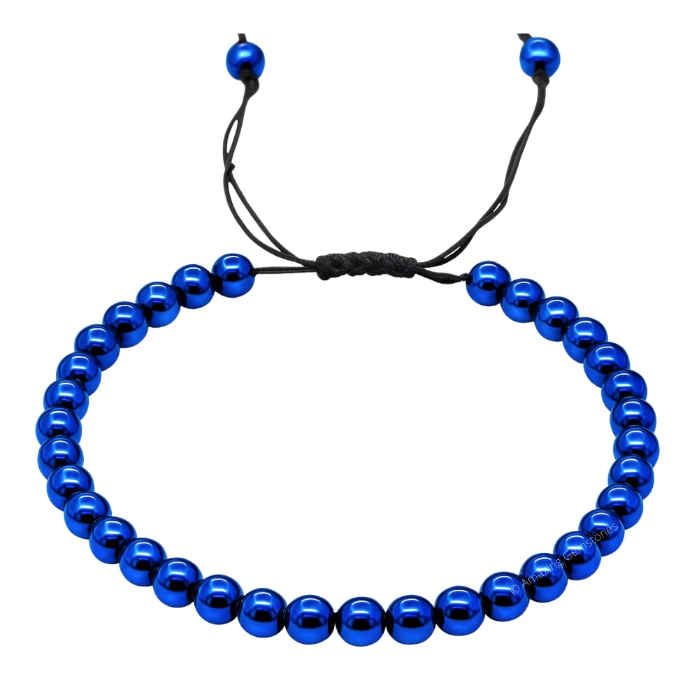Blue Hematite Anklet (Without Knot)