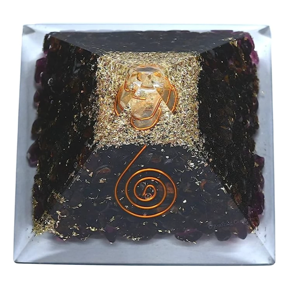 Garnet Orgone Pyramid