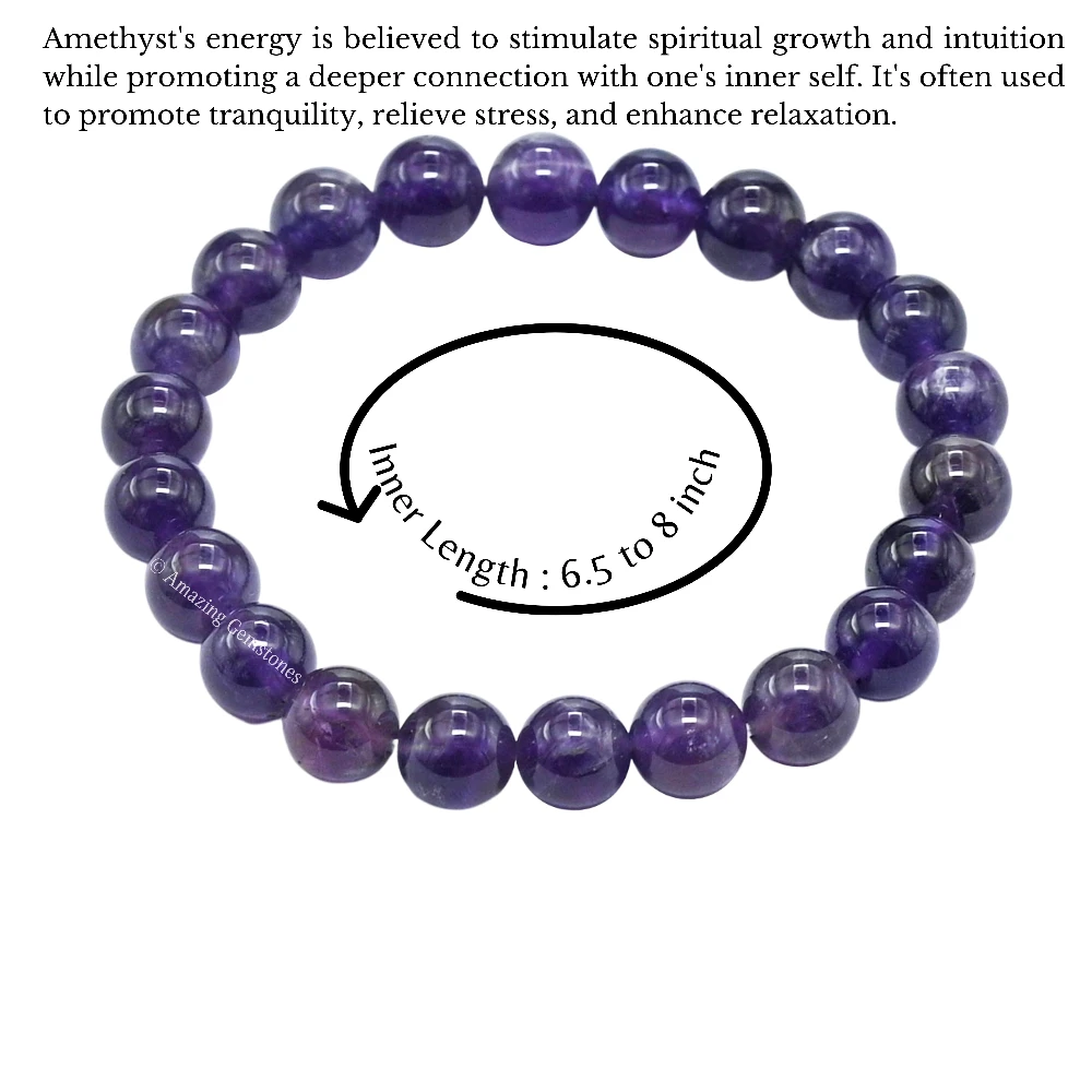 Amethyst Bracelet (Strechable)