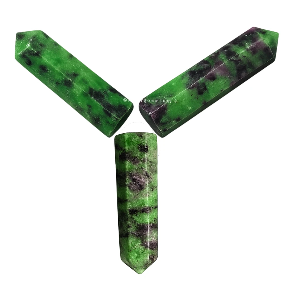 Ruby Zoisite Pencil Points (Set of 3)