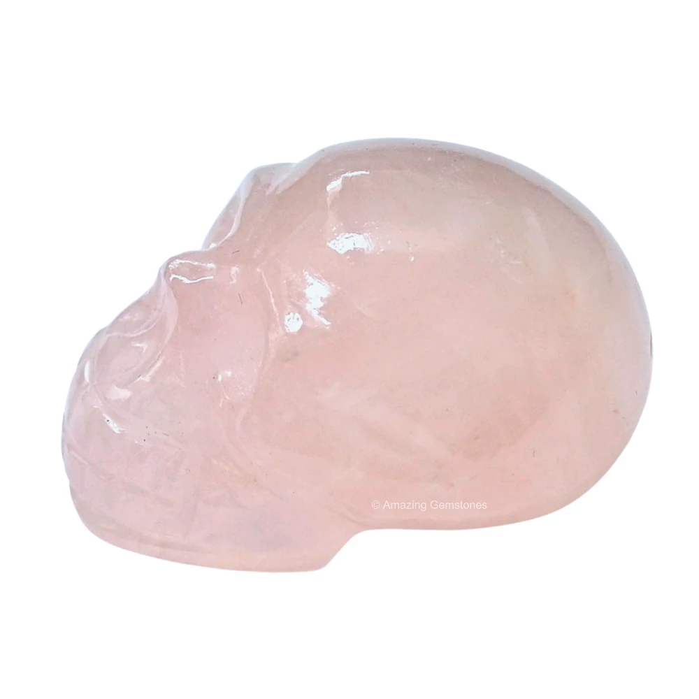 Rose Quartz Skull