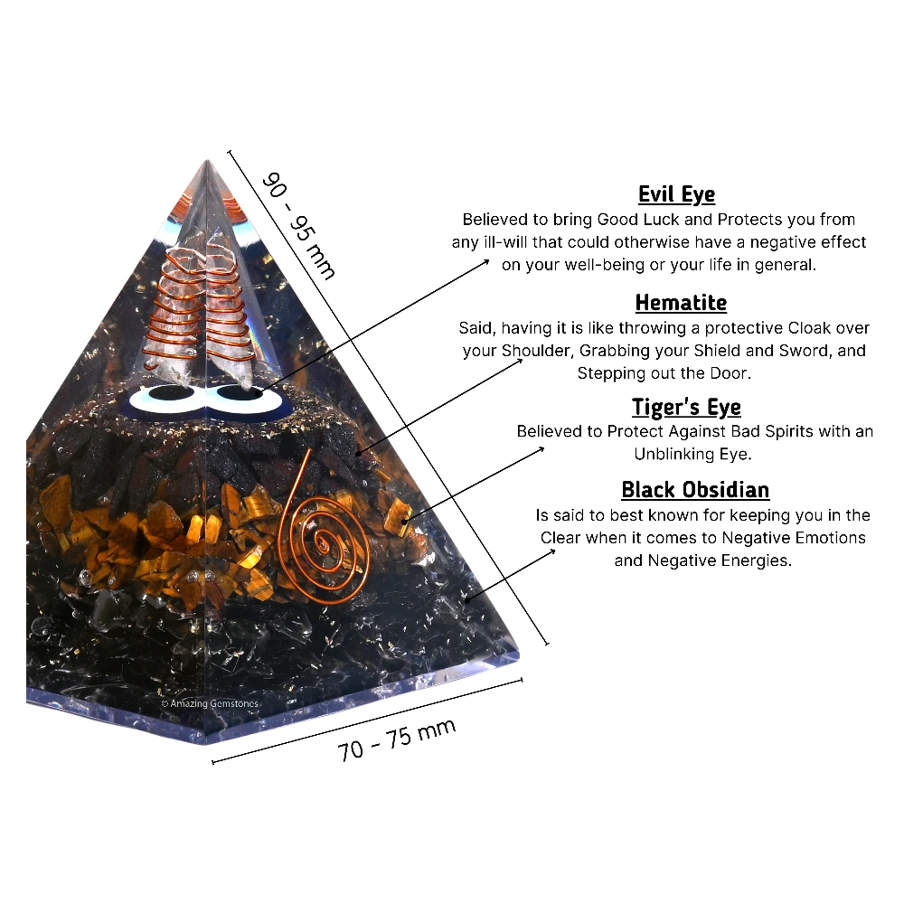 Ultimate Protection Orgone Pyramid - 95 mm