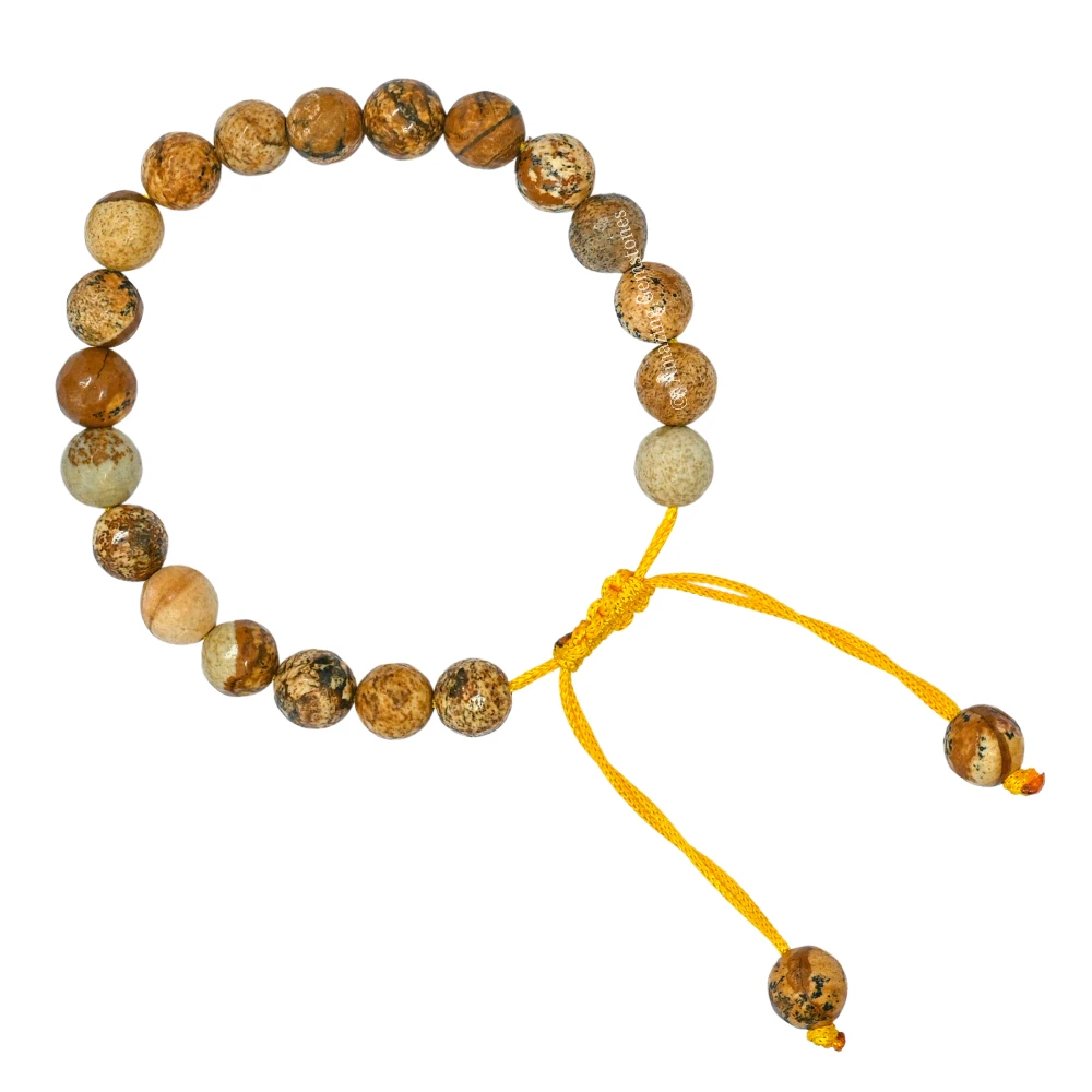 Picture Jasper Bracelet (Faceted-Adjustable)