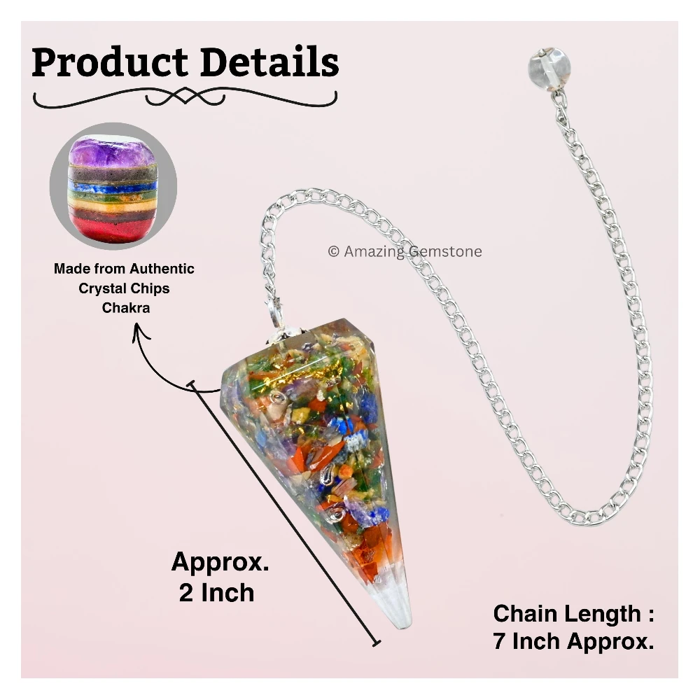 Multi Chakra Orgone Pendulum