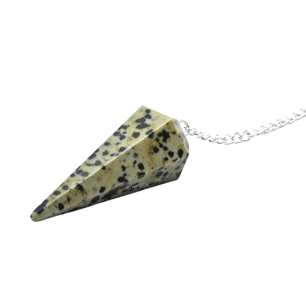 Dalmatian Jasper Pendulum