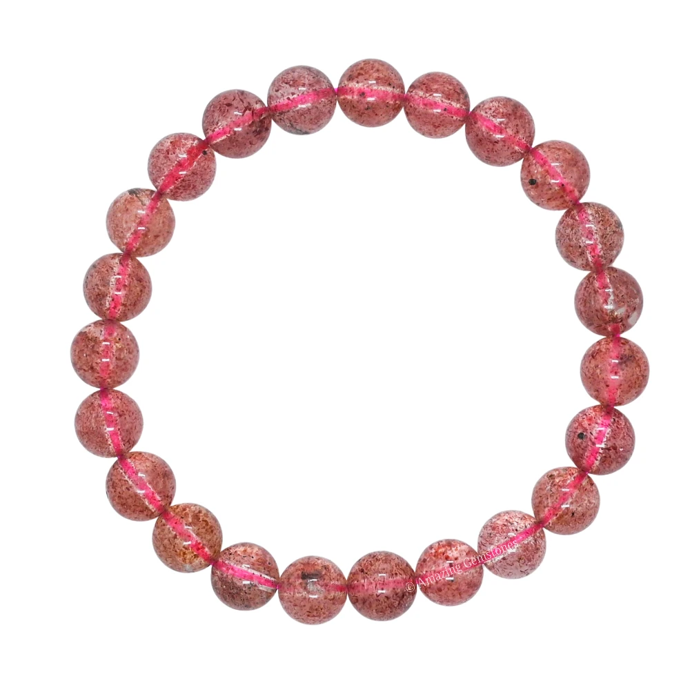 Strawberry Quartz Bracelet (Stretchable)