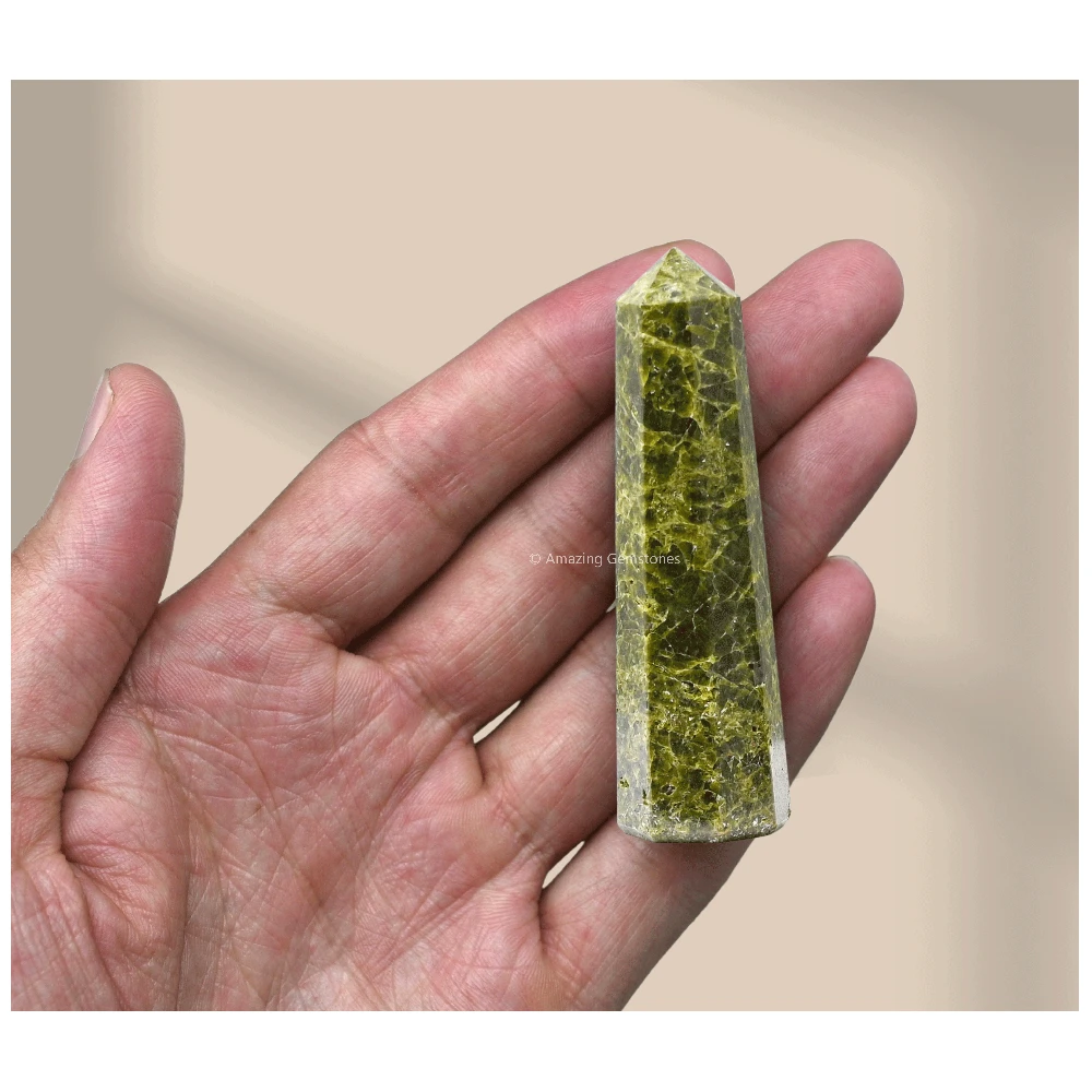 Green Tourmaline in Matrix Tower (2" to 3" inch)