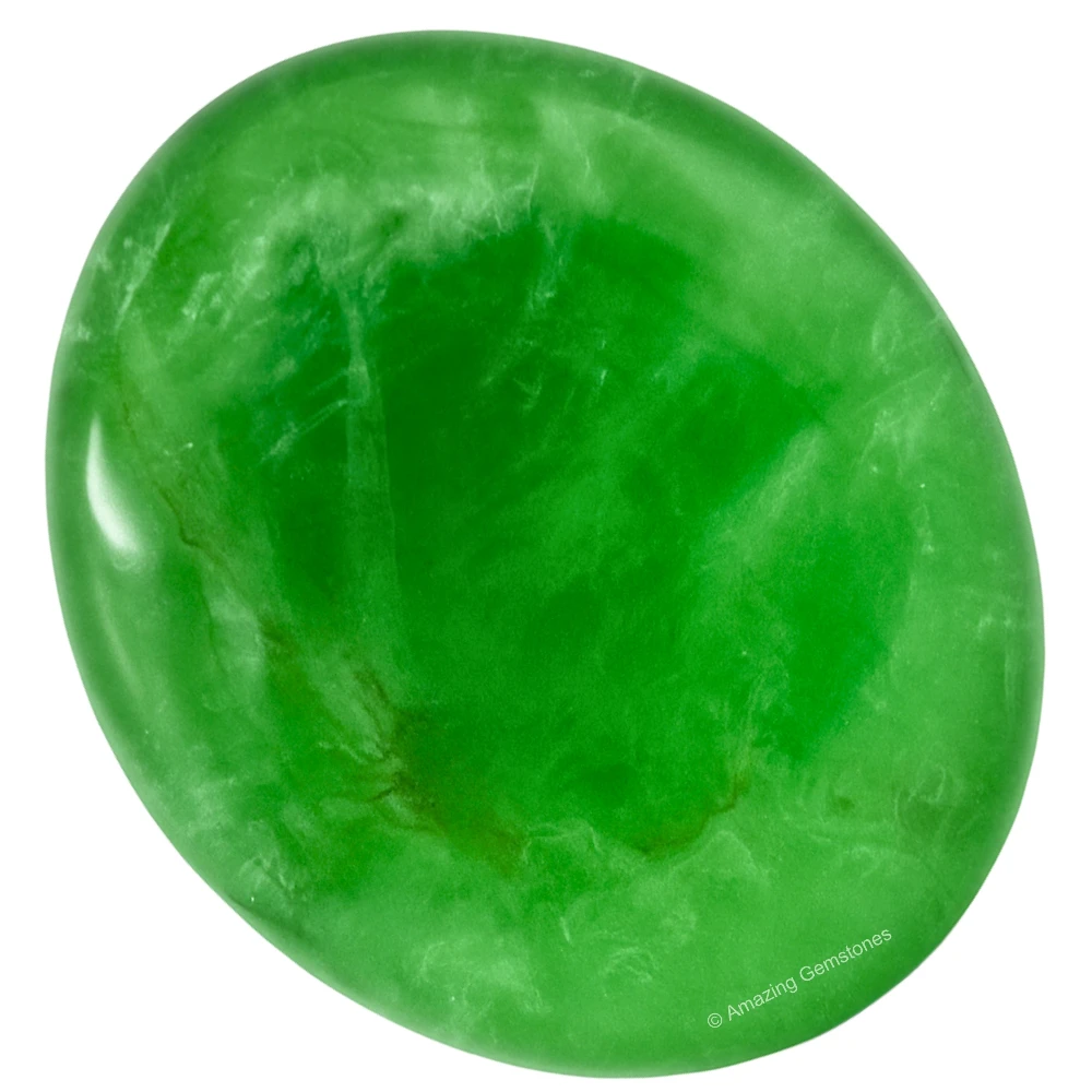 Green Fluorite Palm Stone