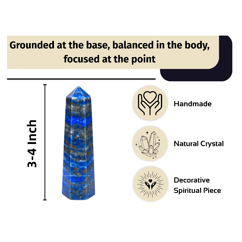 Lapis Lazuli Tower (3" to 4" INCH)