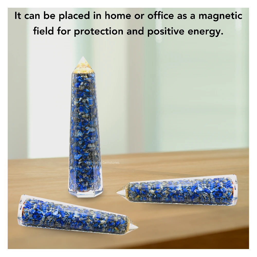 Lapis Lazuli Orgone Tower (4.5 Inch)