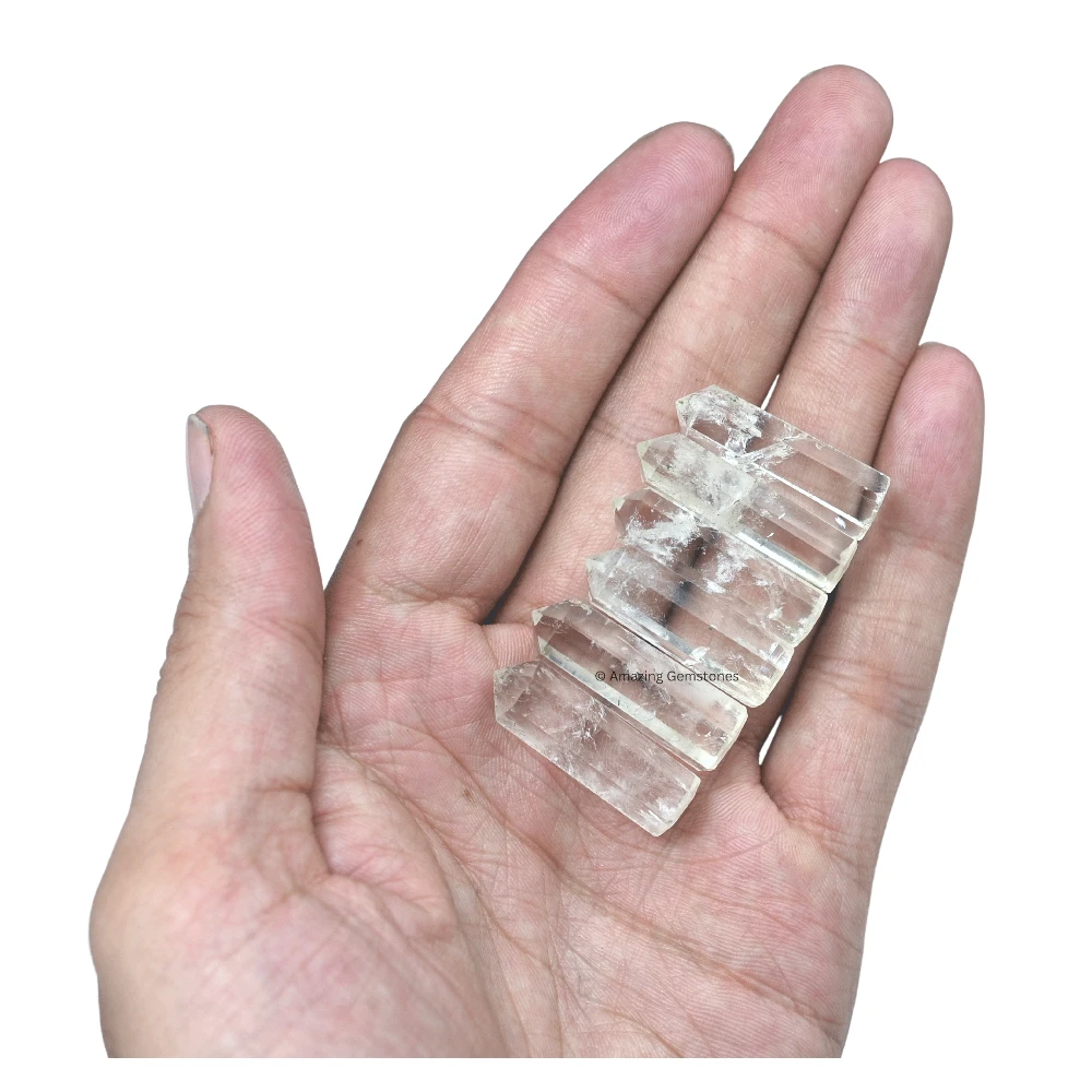Clear Quartz Pencil Points (Set of 3)