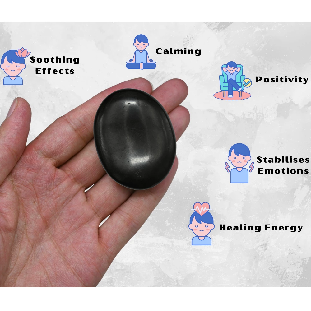 Shungite Palm Stone