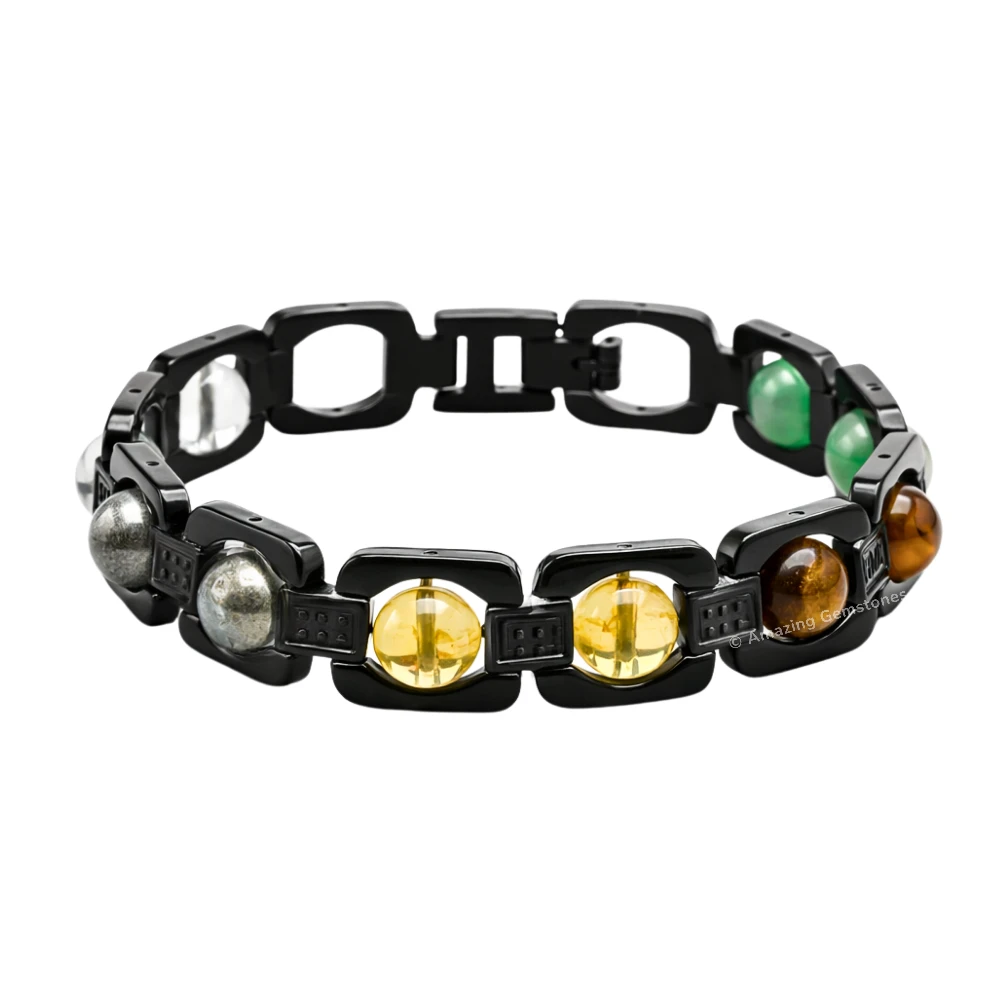 Dhanyog Bracelet - Premium Black Chain