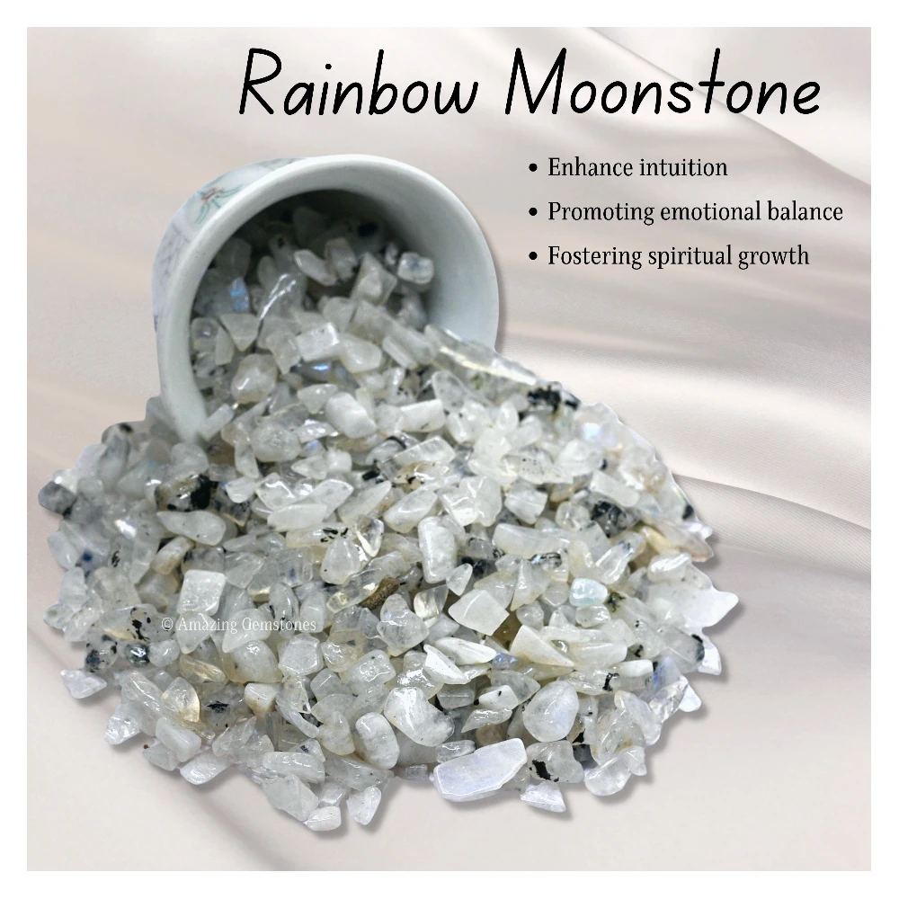 Rainbow Moonstone Chips (1LB)