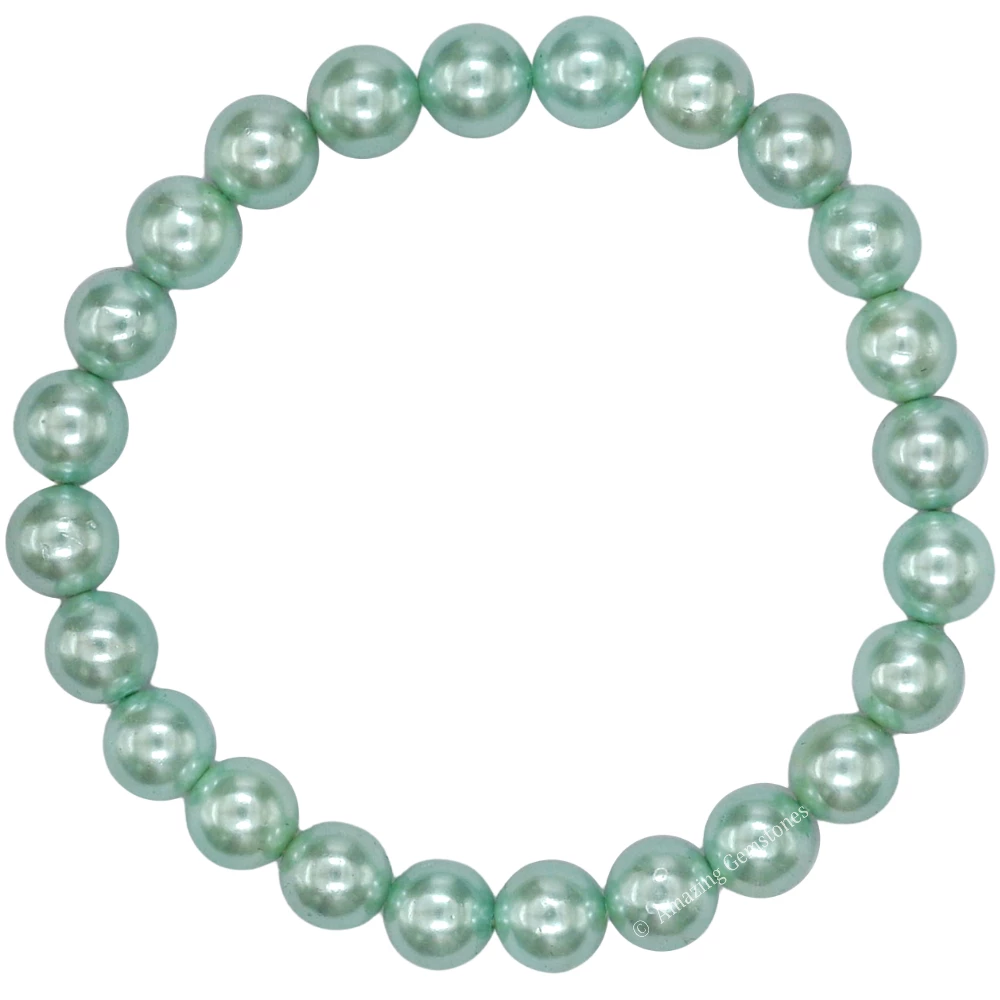 Pistachio Pearl Bracelet (Strechable)