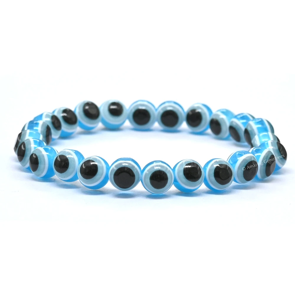 Sky Blue Evil Eye Bracelet