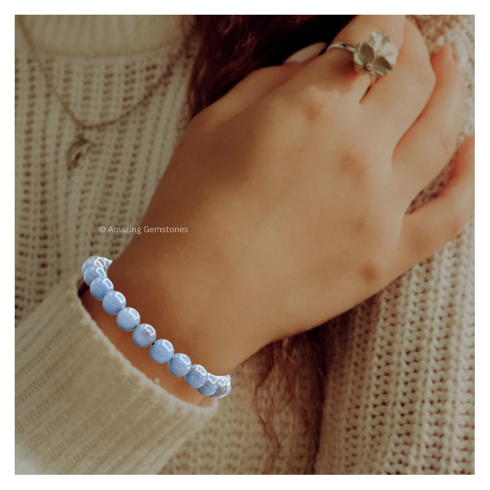 Angelite Bracelet (Adjustable)