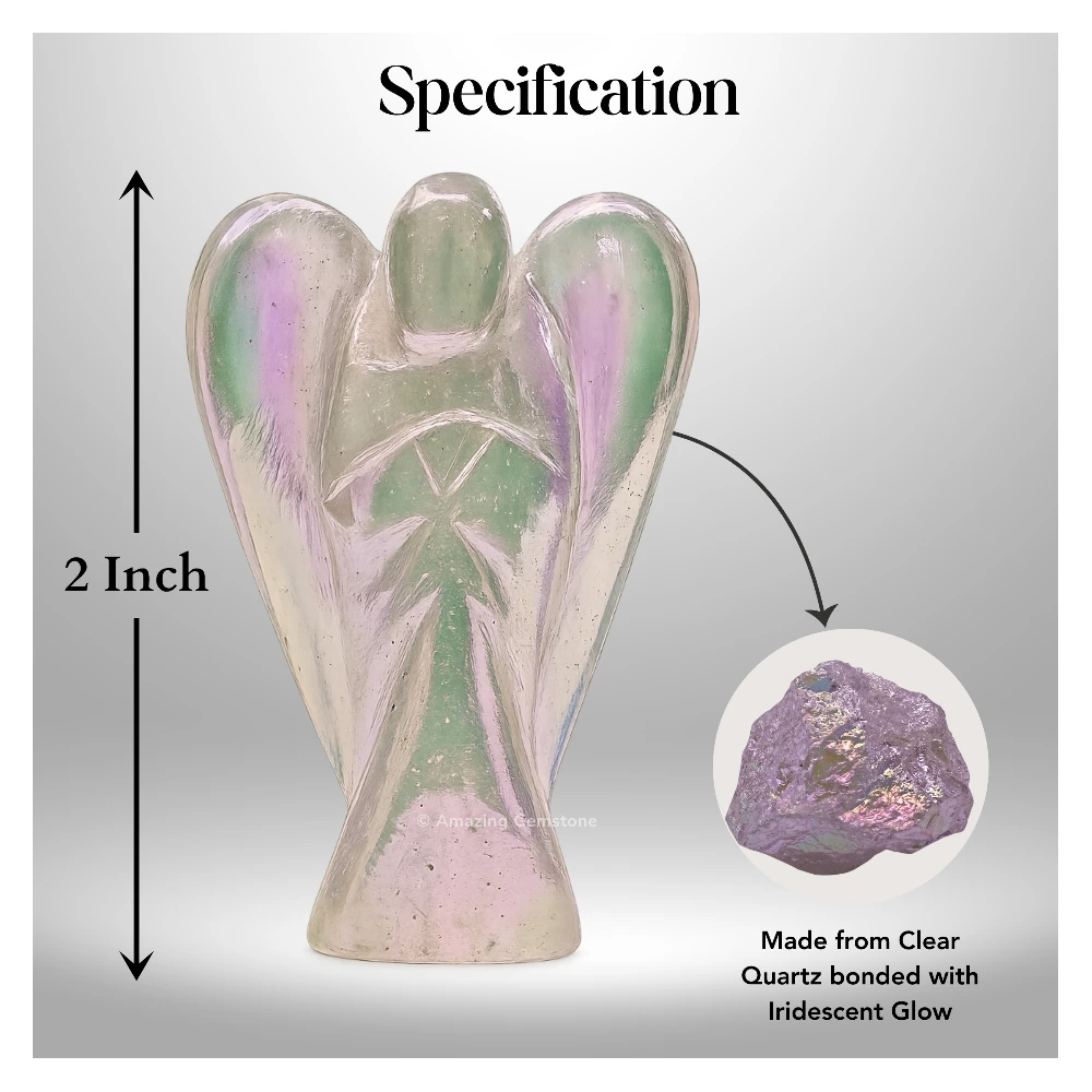 Angel Aura Quartz Angel Figurine (2 Inch)