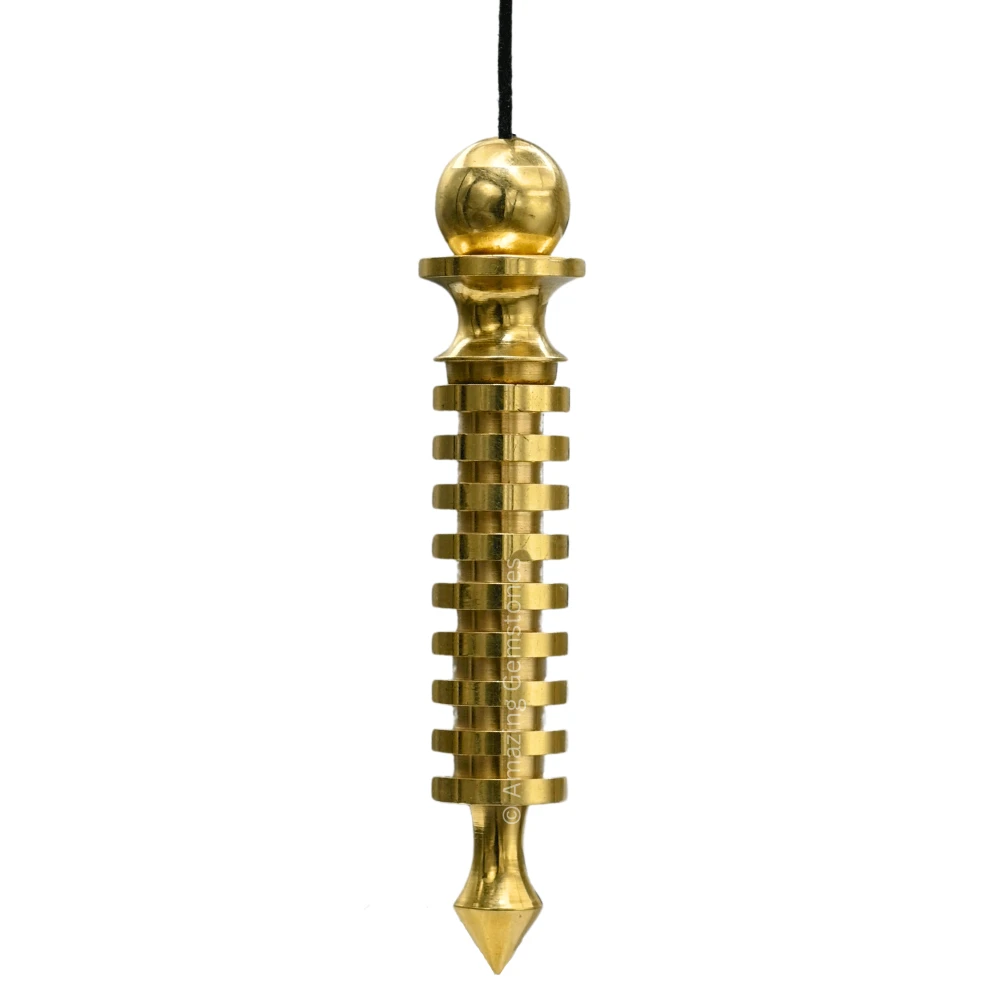 Copper Metal Pendulum - Gold 9 ISIS Ring Plate (MP61)