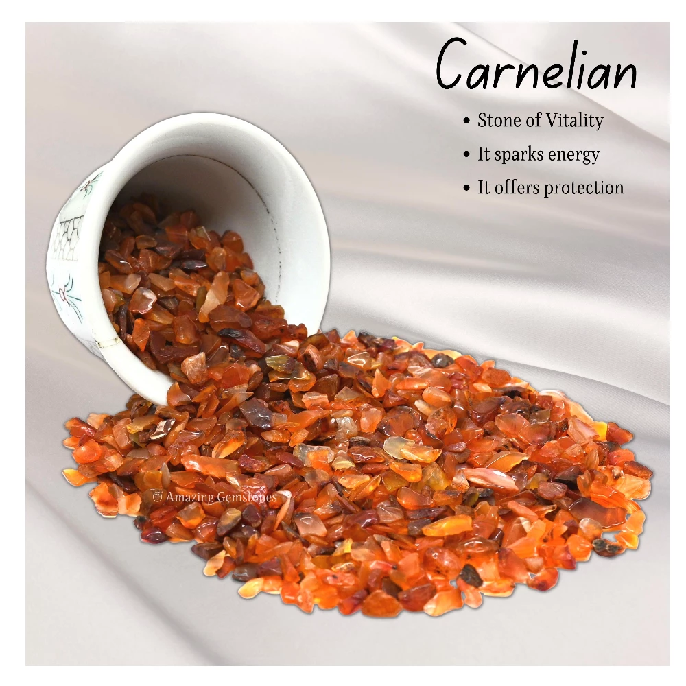 Carnelian Chips (1LB)