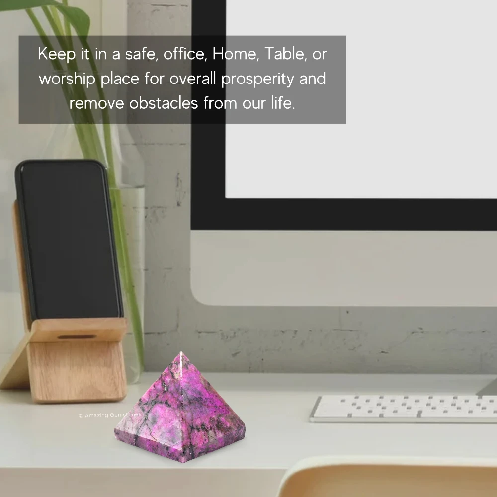 Cobalt Calcite Pyramid (1.5 Inch)