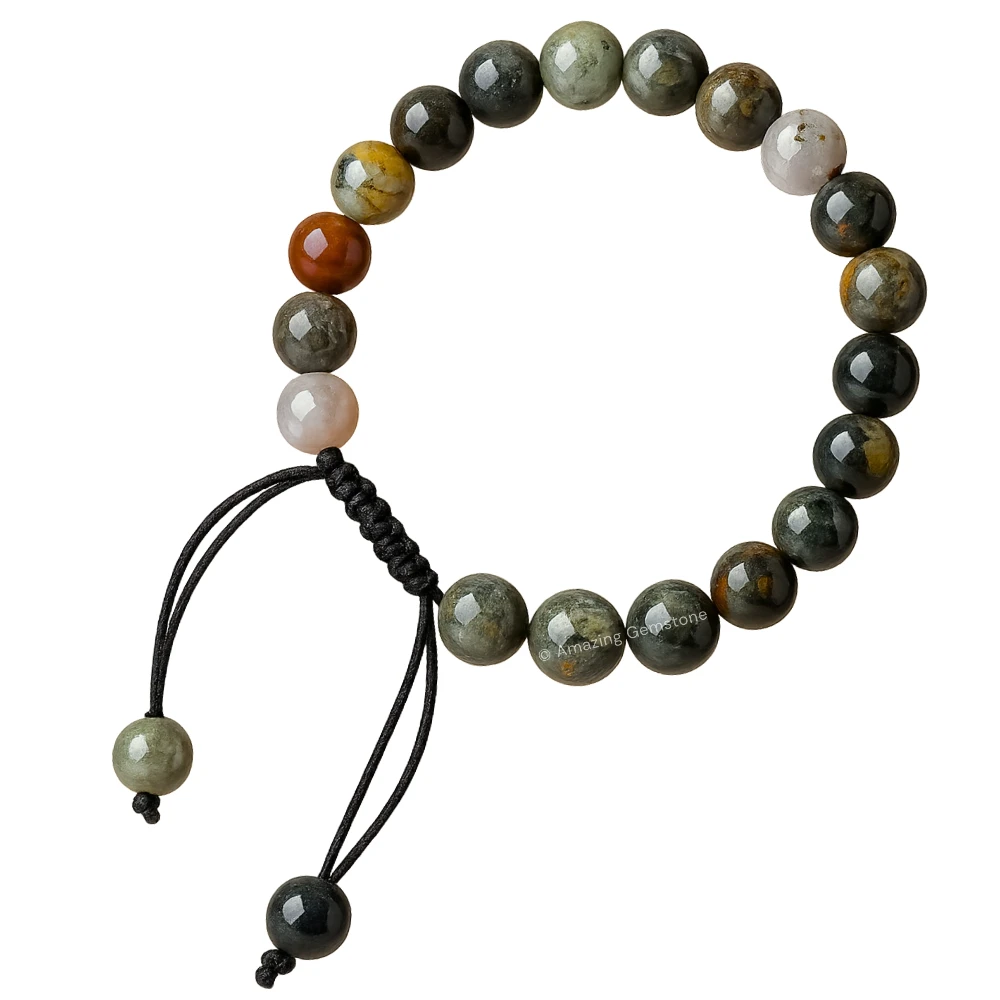 African Bloodstone Bracelet (Adjustable)