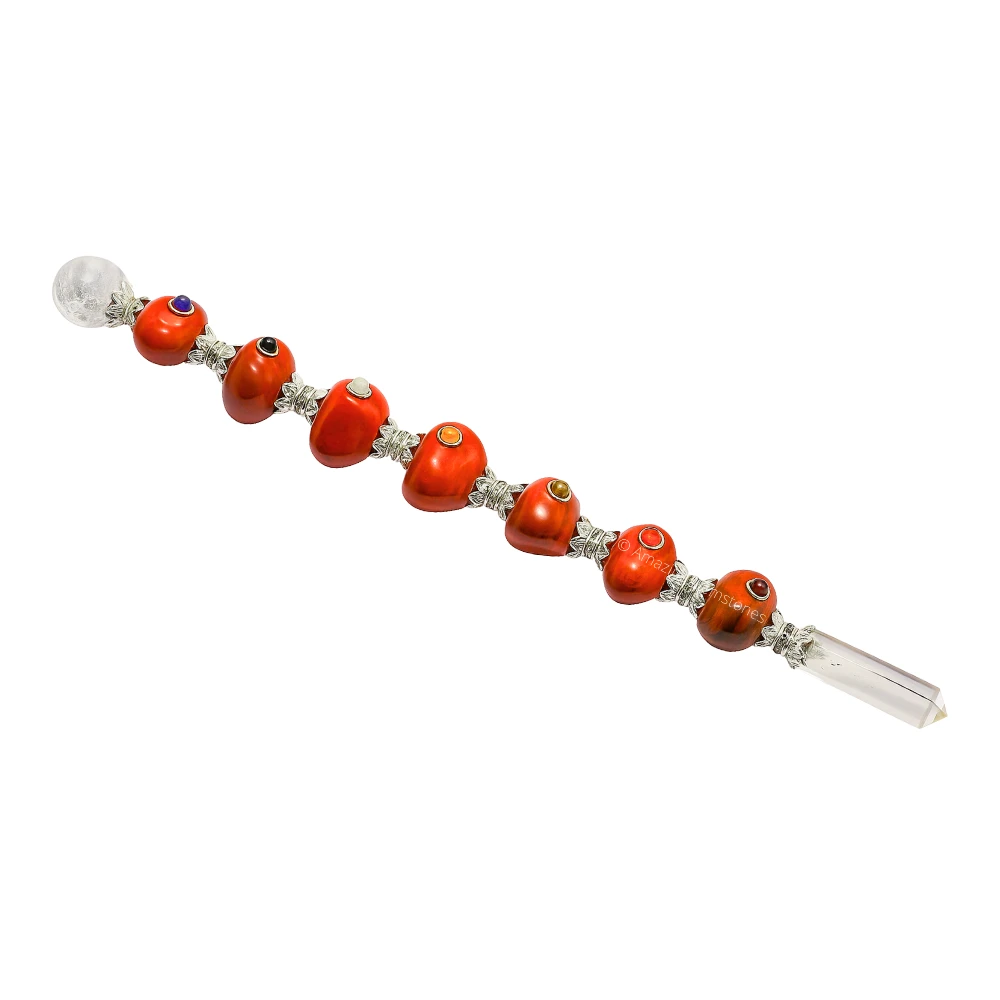 Red Jasper Tumbled Healing Crystal Wand