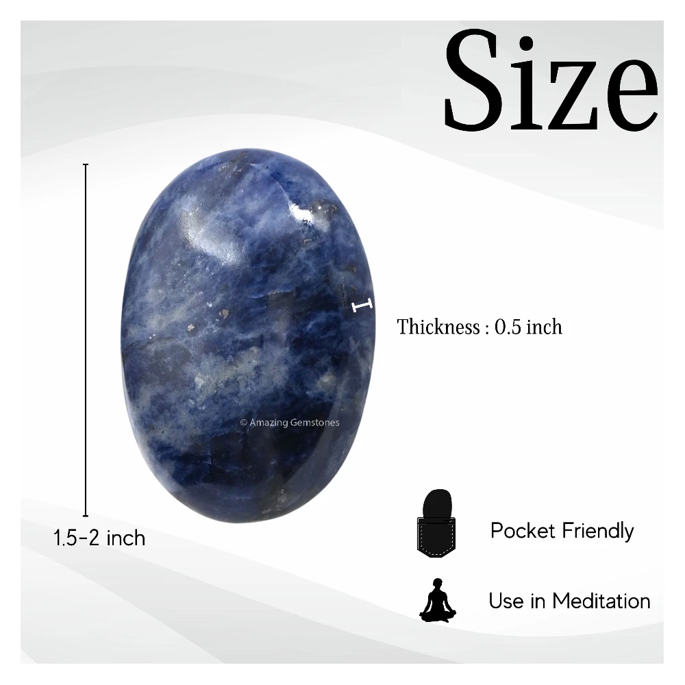 Sodalite Palm Stone